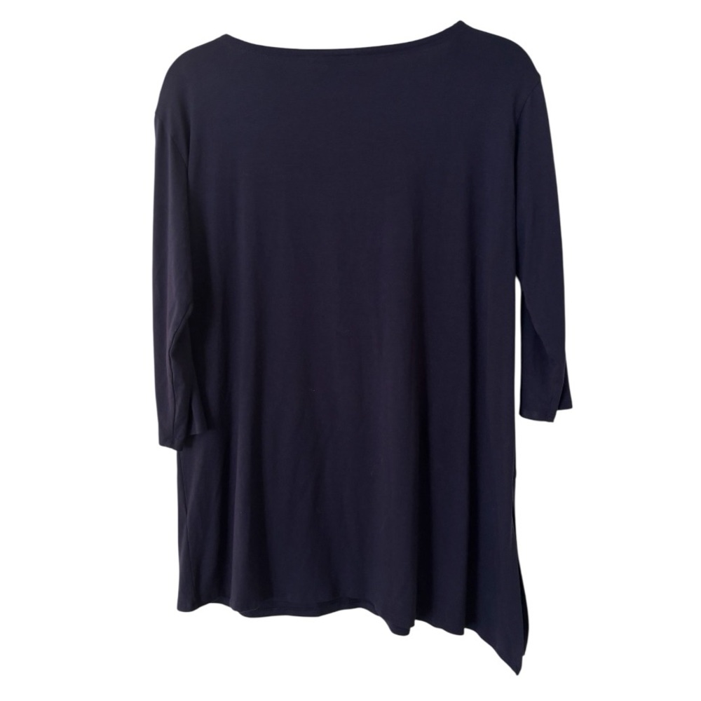 Eileen Fishee Navy Tunic Top - Picture 2 of 3
